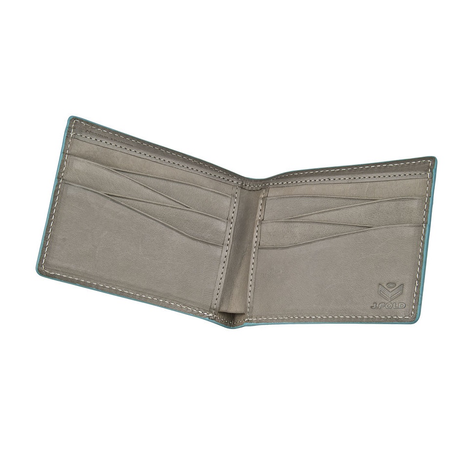 J.FOLD Tetra Leather Wallet - Gray
